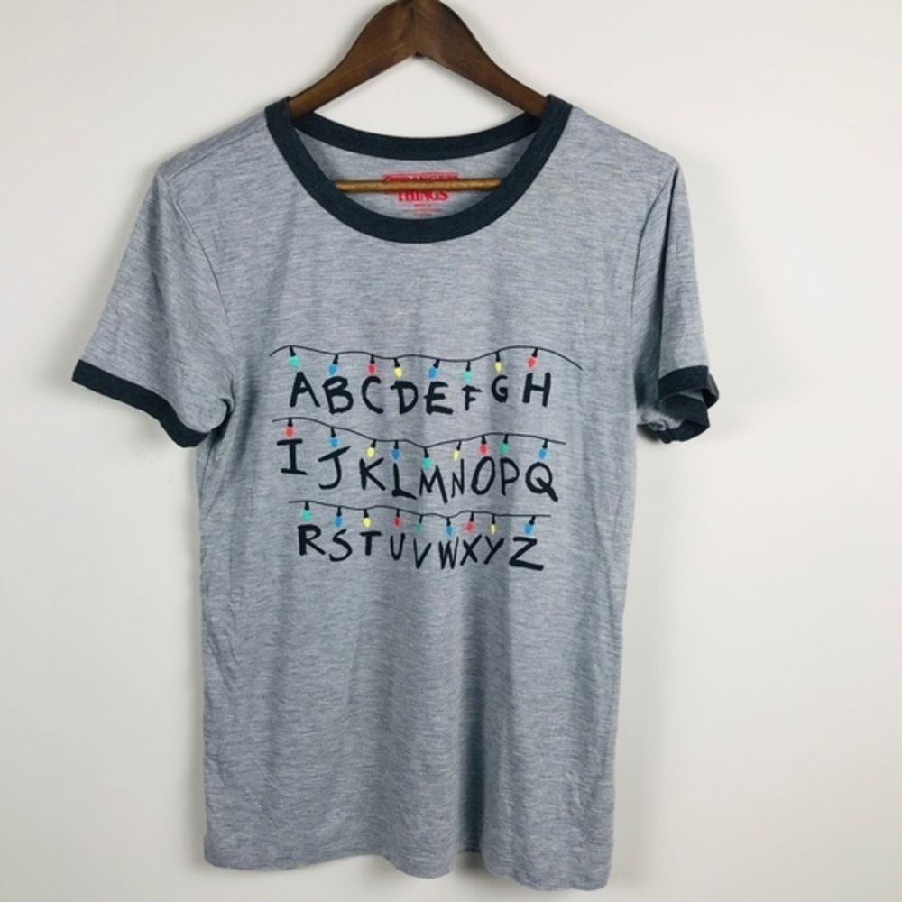 Stranger Things Ringer Tee Christmas - Size Up - Picture 2 of 6